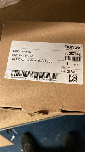Dungs Pressure Switch KS 150 A2-7 (p/n: 257842) - Extractly Ltd